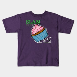 Pixel Art Cupcake Design - Slam the Sweetness Kids T-Shirt